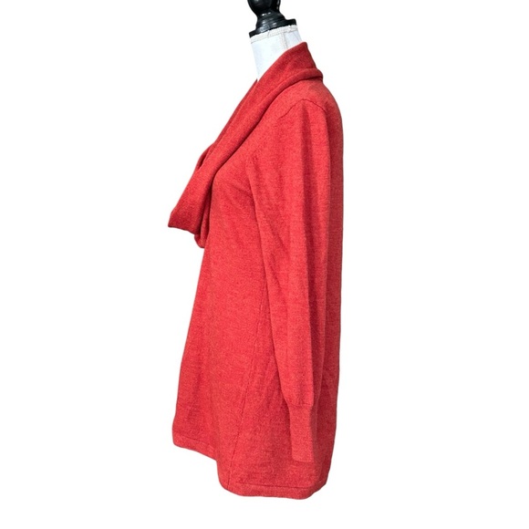 Susan Bristol Merino Wool Cowl Neck Sweater Women’s SZ Large in Poppy - Picture 3 of 6